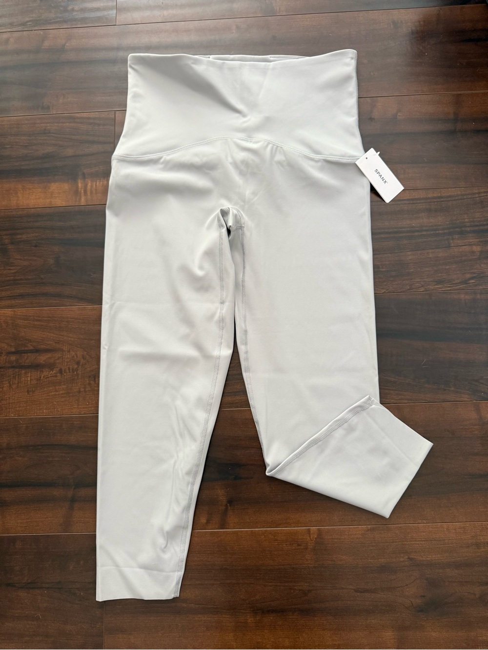 SPANX Booty-Booster High-Waist Light Gray Leggings